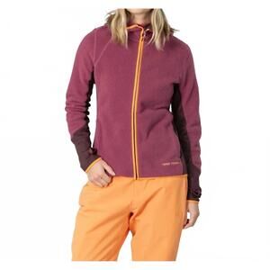 NEW KARI TRAA ragnhild ski long sleeve fleece jacket in plum